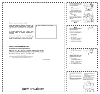 JCB 3CX 4CX Tier 3 Backhoe Loader Operators Manual 9811-5225-1 SL