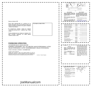 JCB 3CX 4CX Tier 3 Backhoe Loader Operators Manual 9811-5229-1 PL