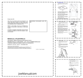 JCB 3CX 4CX Tier 3 Backhoe Loader Operators Manual 9811-5232-1 RO