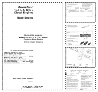 John Deere 10.5 12.5 L Engine Base Technical Service Manual CMT100-07