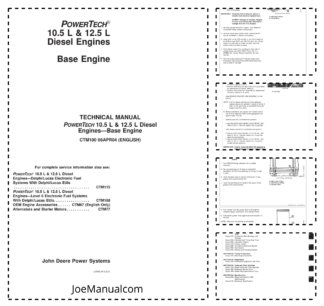 John Deere 10.5 12.5 L Engine Base Technical Service Manual CTM100-04