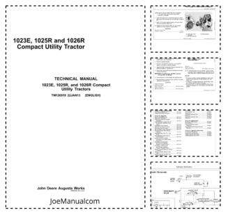John Deere 1023E 1025R 1026R Tractor Service Manual TM126919-13