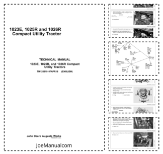 John Deere 1023E 1025R 1026R Tractor Service Manual