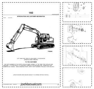 John Deere 110 Excavator Parts Catalog 1998-2002 PC2665