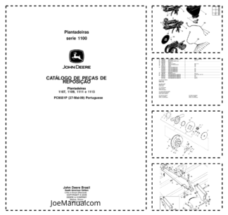 John Deere 1100 Seed Planter Parts Catalog PC9551P PT