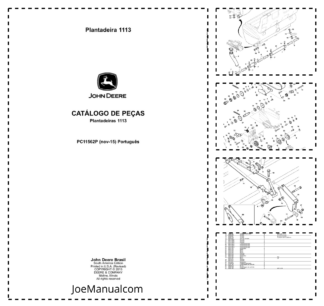 John Deere 1113 Seed Planter Parts Catalog PC11562P PT