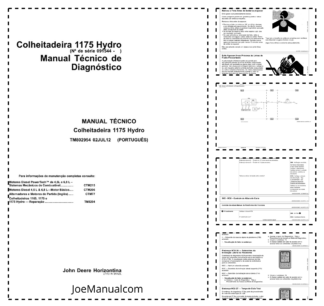 John Deere 1175 Hydro Combine Harvester Diagnostic Service Manual TM802954 PT