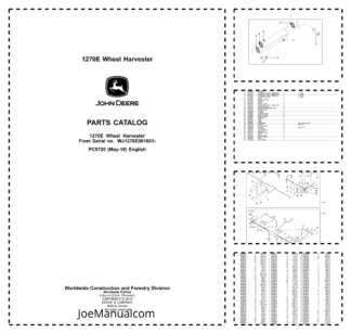 John Deere 1270E Forwarder Parts Catalog PC9720
