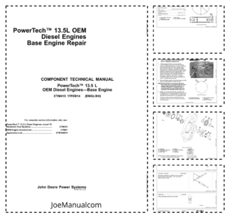 John Deere 13.5 L Diesel Engine Technical Service Manual CTM415-14