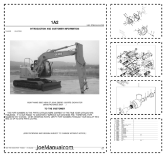 John Deere 135C RTS Excavator Parts Catalog PC9300