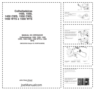 John Deere 1450 1550 CWS WTS Combine Harvester Operators Manual OMCQ37853-K2 PT