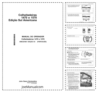 John Deere 1470 1570 Combine Harvester Operators Manual OMCQ76461-E4 PT