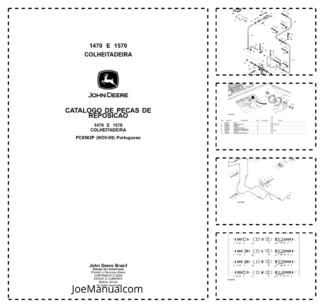 John Deere 1470 1570 Combine Harvester Parts Catalog PC8502P PT