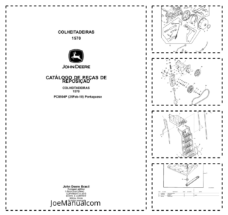 John Deere 1570 Combine Harvester Parts Catalog PC8504P PT
