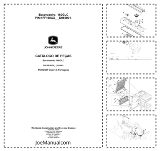 John Deere 160GLC Excavator Parts Catalog PC10253P PT