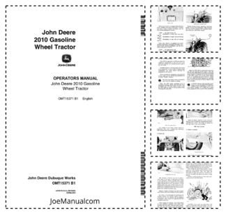 John Deere 2010 Gasoline Wheel Tractor Operators Manual OMT15371-B1