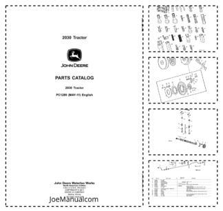 John Deere 2030 Tractor Parts Catalog PC1289