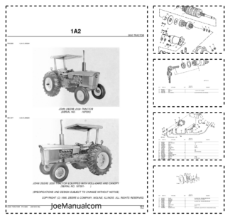 John Deere 2030 Tractor Parts Catalog SN -187300 PC1289