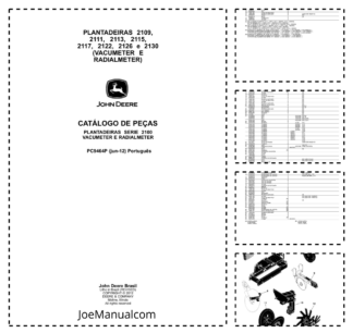 John Deere 2109 2111 2113 2115 2117 2122 2126 2130 Seed Planter Parts Catalog PC9464P-12 PT