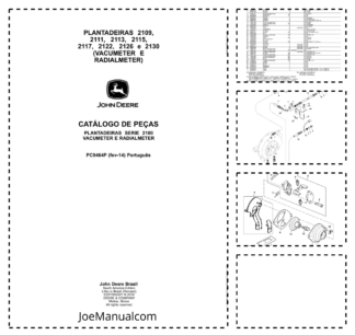 John Deere 2109 2111 2113 2115 2117 2122 2126 2130 Seed Planter Parts Catalog PC9464P-14 PT