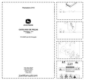 John Deere 2113 Seed Planter Parts Catalog SN 100000 and UP PC12365P-15 PT