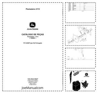 John Deere 2113 Seed Planter Parts Catalog SN 100000 and UP PC12365P-16 PT