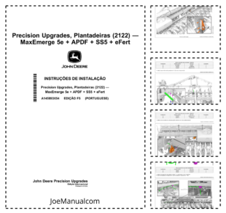 John Deere 2122 MaxEmerge 5e APDF SS5 eFert Seed Planter Installation Service Manual A145893X54 PT