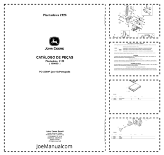 John Deere 2126 Seed Planter Parts Catalog PC12369P PT