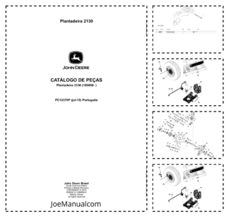 John Deere 2130 Seed Planter Parts Catalog SN 100000 and UP PC12370P PT