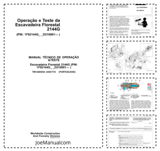 John Deere 2144G Forest Excavator Operation and Test Service Manual TM14269X54-18 PT