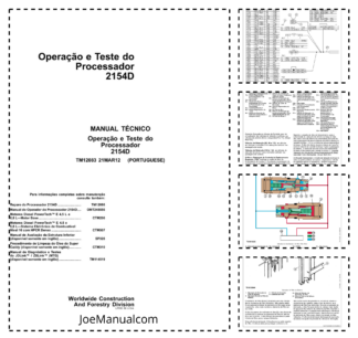 John Deere 215D Forest Excavator Operation and Test Service Manual TM12083 PT