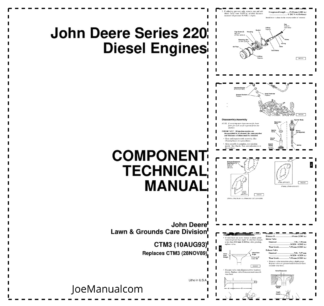 John Deere 220 Series Engine Service Manual CTM3
