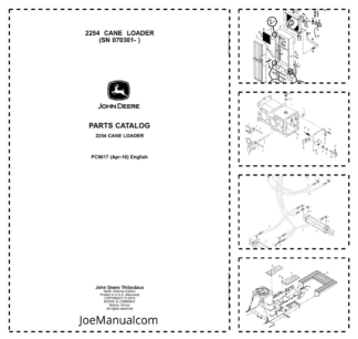 John Deere 2254 Cane Loader Parts Catalog SN 070301 and UP PC9617