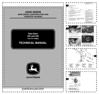 John Deere 240 250 Skidsteer Service Manual TM1747