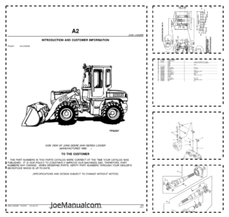 John Deere 244H Wheel Loader Parts Catalog PC2576