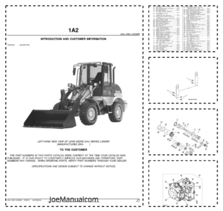 John Deere 244J Wheel Loader Parts Catalog 2004- PC9370