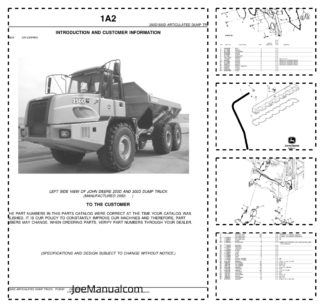 John Deere 250D 300D Articulated Dump Truck Parts Catalog 2002- PC9107-03