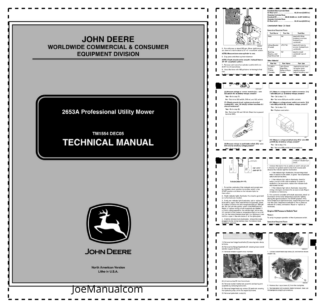 John Deere 2653A Mower Service Manual Tm1554