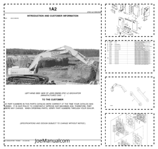 John Deere 270LC Excavator Parts Catalog 2002- PC9062