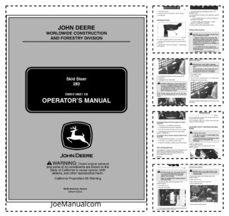 John Deere 280 Skidsteer Operators Manual OMKV18651C6