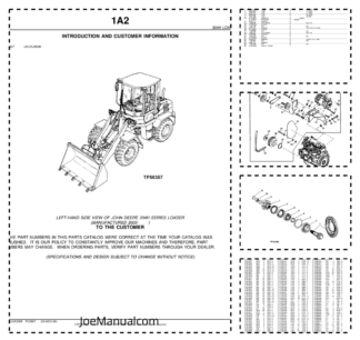John Deere 304H Wheel Loader Parts Catalog PC2807-00