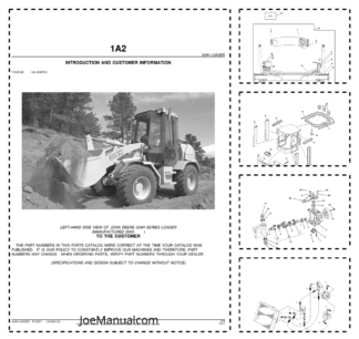 John Deere 304H Wheel Loader Parts Catalog PC2807-03