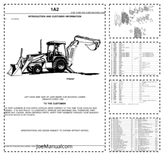 John Deere 310E 310SE 315SE from 1996 Backhoe Loader Parts Catalog PC2754
