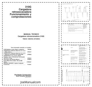 John Deere 310G Backhoe Loader Service Manual TM2940 ES