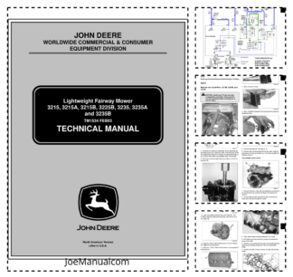 John Deere 3215 3215A 3215B 3225B 3235 3235A 3235B Mower Technical Service Manual TM1534