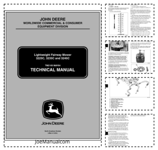 John Deere 3225C 3235C 3245C Mower Technical Service Manual TM2105