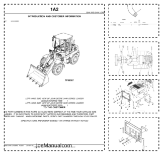 John Deere 324H 344H Wheel Loader Parts Catalog PC2687
