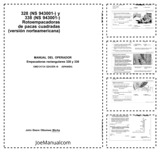 John Deere 328 338 Baller Operators Manual OME131734-I0 ES
