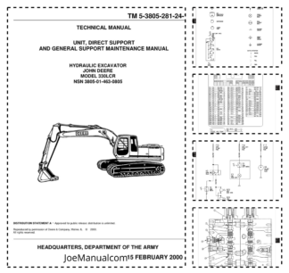 John Deere 330LCR Excavator Service Manual TM5-3805-281-24-1