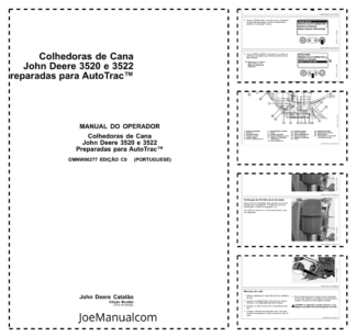 John Deere 3520 3522 Sugarcane Harvester AutoTrac Operators Manual OMNW00277 PT